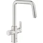 Grohe Grifo con Filtro de Cocina Supersteel Filtración de Agua Caño Alto Rotación 150° 30595DC0