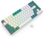 Redragon Singed K678WG-RGB-PRO Teclado Gaming Inalámbrico Mecánico 82 Teclas RGB Verde Distribución Inglés
