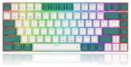 Redragon Singed K678WG-RGB-PRO Teclado Gaming Inalámbrico Mecánico 82 Teclas RGB Verde Distribución Inglés