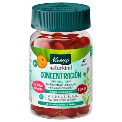 Kneipp Gummies Niños Concentración 30 Caramelos Sabor Naranja Kneipp Gummies Niños Concentración 30 Caramelos Sabor Naranja