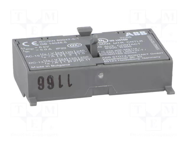 ABB Contactos Auxiliares NO + NC de Frente ABB Contactos Auxiliares NO + NC de Frente