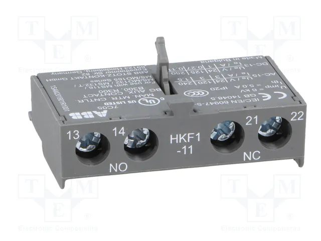 ABB Contactos Auxiliares NO + NC de Frente ABB Contactos Auxiliares NO + NC de Frente
