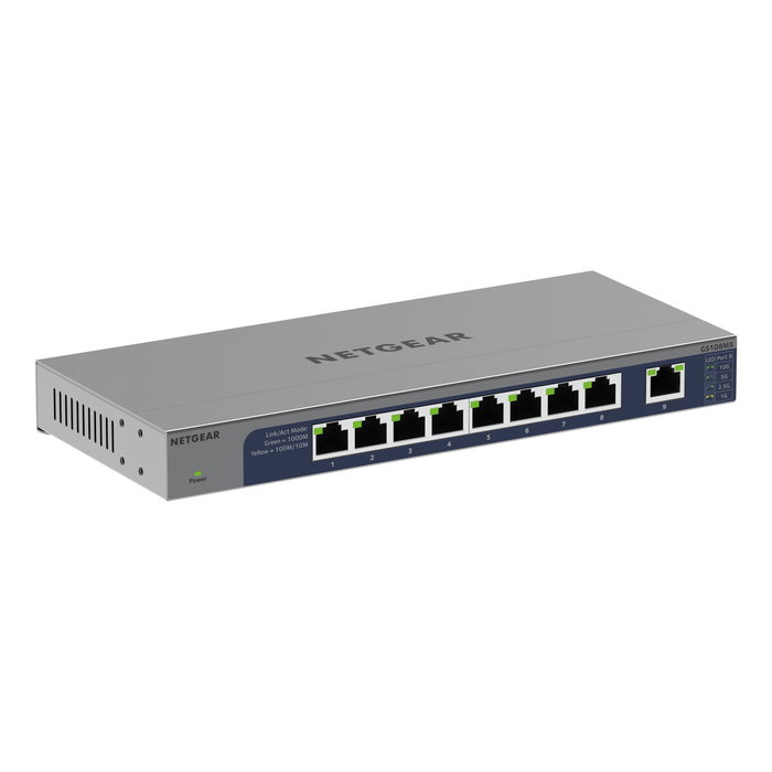 Netgear GS108MX-100EUS Switch 8x Gigabit + 1x 10G/Multi-Gig Netgear GS108MX-100EUS Switch 8x Gigabit + 1x 10G/Multi-Gig