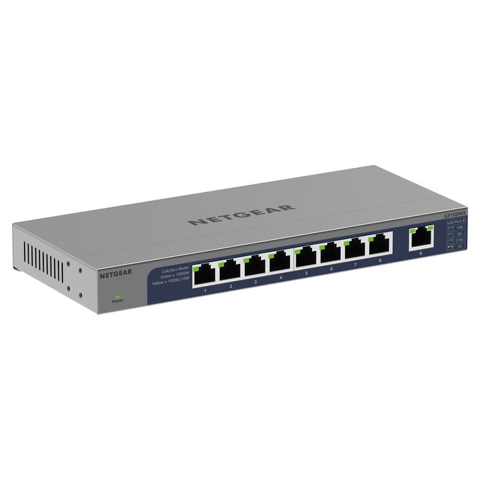 NETGEAR GS108MX Switch Gigabit Ethernet 8 Puertos No Administrado