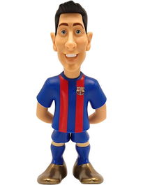 Minix Figura Robert Lewandowski FC Barcelona MN12015 - Figura coleccionable Minix de 12 cm - Licencia oficial