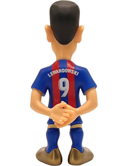 Minix Figura Robert Lewandowski FC Barcelona MN12015 - Figura coleccionable Minix de 12 cm - Licencia oficial