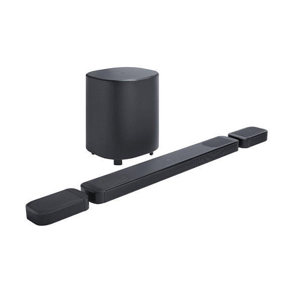 JBL Bar 1000 MK2 7.1.4-Kanal Soundbar mit abnehmbaren Lautsprechern, Subwoofer, Dolby Atmos, DTS:X, 960W, Bluetooth, WLAN, Schwarz