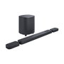JBL Bar 1000 MK2 7.1.4-Kanal Soundbar mit abnehmbaren Lautsprechern, Subwoofer, Dolby Atmos, DTS:X, 960W, Bluetooth, WLAN, Schwarz