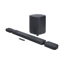 JBL Bar 1000 MK2 7.1.4-Kanal Soundbar mit abnehmbaren Lautsprechern, Subwoofer, Dolby Atmos, DTS:X, 960W, Bluetooth, WLAN, Schwarz