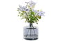 DKD Home Decor Planta de Cristal Lila y Azul Marino