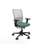PIQUERAS Y CRESPO Silla de oficina Haches con mecanismo Sincro/Traslack Verde esmeralda y Blanco