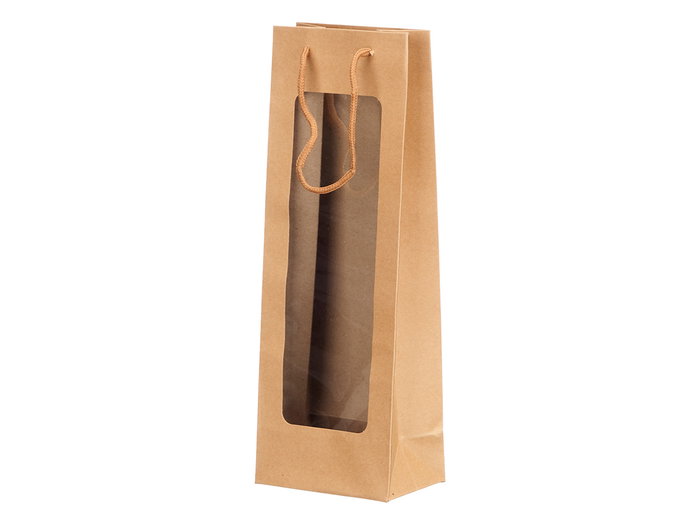 Kinvara Bolsa Vino Kraft Cuadrada Asa 36x12.5x1 cm Papel Carton (Set de 48) Kinvara Bolsa Vino Kraft Cuadrada Asa 36x12.5x1 cm Papel Carton (Set de 48)