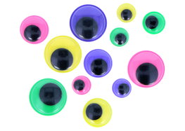 Innspiro Ojos móviles de colores autoadhesivos medidas surtidas 64u