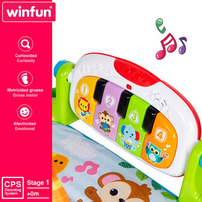 Winfun Alfombra Gimnasio Music