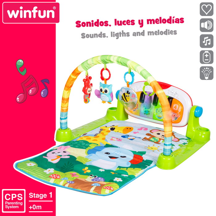 Winfun Alfombra Gimnasio Music