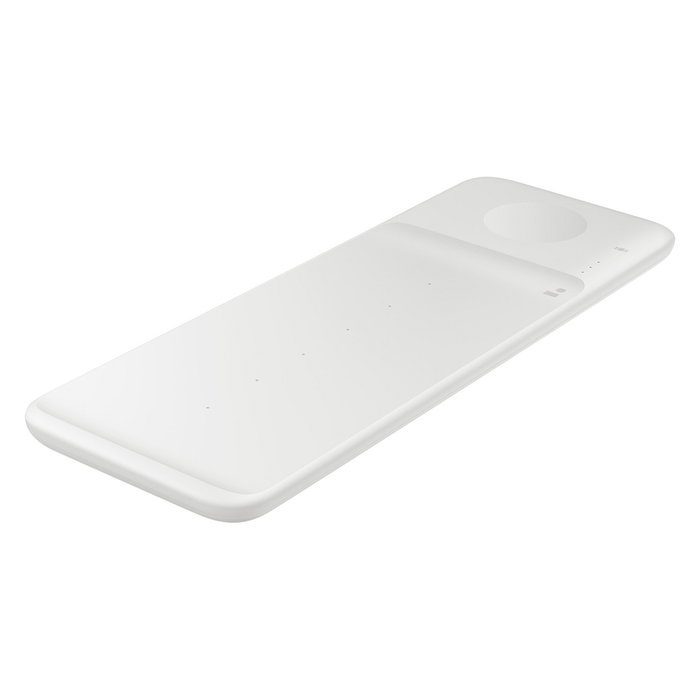 Samsung Cargador Inalámbrico Trio EP-P6300 Blanco para Smartphones, Relojes Inteligentes y Auriculares