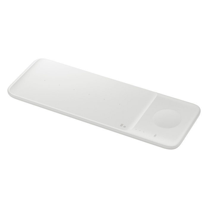 Samsung Cargador Inalámbrico Trio EP-P6300 Blanco para Smartphones, Relojes Inteligentes y Auriculares