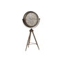 DKD Home Decor Reloj de Pie en Metal y Cristal Dorado
