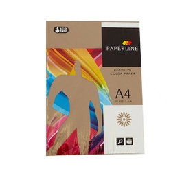 Fabrisa Pack de 500 hojas de papel color marrón 80g A4