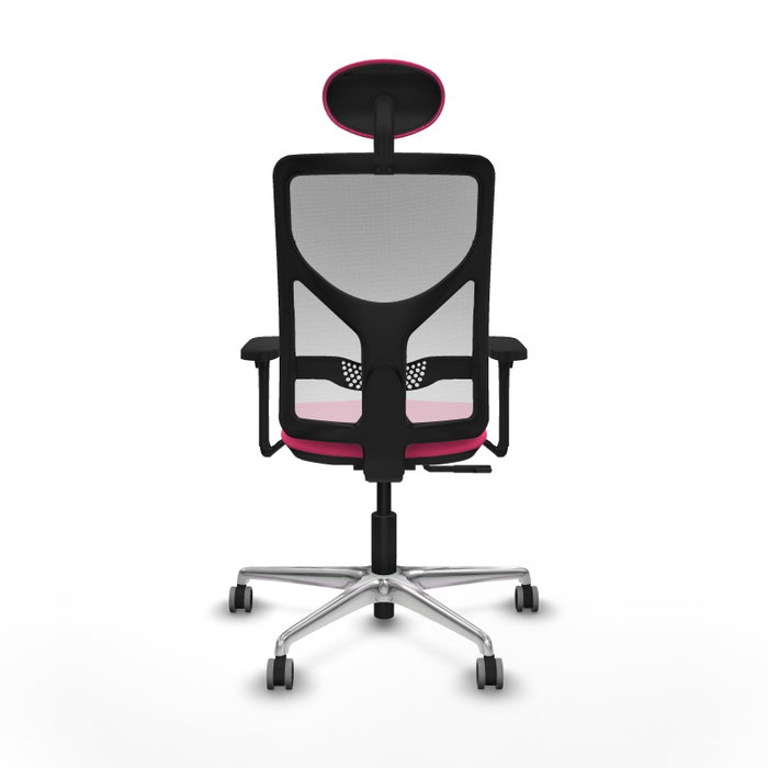PIQUERAS Y CRESPO Silla de oficina Motilla Rosa y Blanca con Mecanismo Sincro PIQUERAS Y CRESPO Silla de oficina Motilla Rosa y Blanca con Mecanismo Sincro