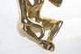 DKD Home Decor Figura de Mono Hoja Dorado en Resina y Metal