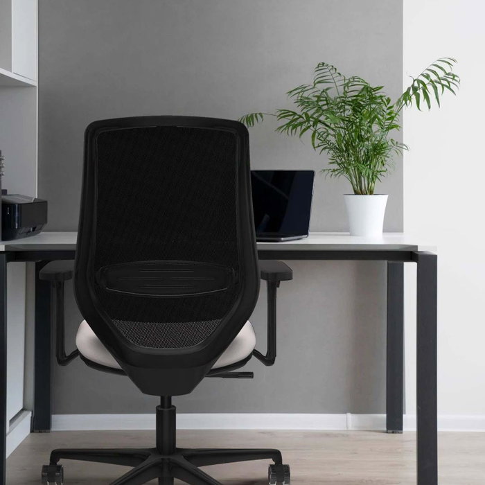 PIQUERAS Y CRESPO Silla de oficina Mardos con mecanismo Sincro, Blanco y Negro PIQUERAS Y CRESPO Silla de oficina Mardos con mecanismo Sincro, Blanco y Negro