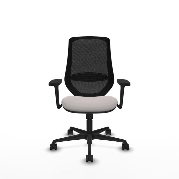 PIQUERAS Y CRESPO Silla de oficina Mardos con mecanismo Sincro, Blanco y Negro PIQUERAS Y CRESPO Silla de oficina Mardos con mecanismo Sincro, Blanco y Negro