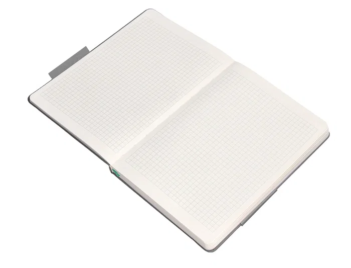 Antartik Cuaderno A5 Tapa Dura Hojas Cuadriculadas Gris y Turquesa 100 Hojas 80gr FSC