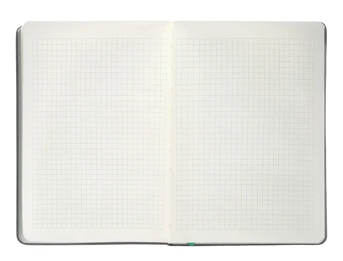 Antartik Cuaderno A5 Tapa Dura Hojas Cuadriculadas Gris y Turquesa 100 Hojas 80gr FSC