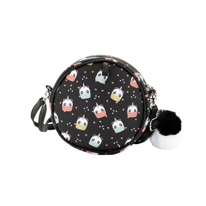 Oh My Pop Bolso Bandolera Redondo Pandicorn Negro Oh My Pop Bolso Bandolera Redondo Pandicorn Negro