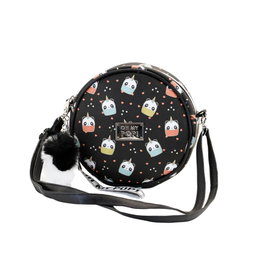 Oh My Pop Bolso Bandolera Redondo Pandicorn Negro