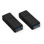 VALUE Adaptador de género USB 3.2 Gen 1, USB Tipo A a USB Tipo A Hembra, Negro