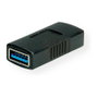 VALUE Adaptador de género USB 3.2 Gen 1, USB Tipo A a USB Tipo A Hembra, Negro
