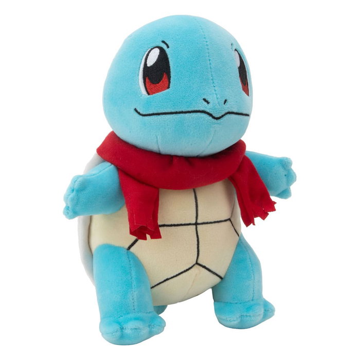 Jazwares Pokémon Peluche Squirtle con bufanda 20 cm