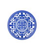 Summa Set de 6 Platos Llanos Giralda Azul 26 cm