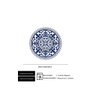 Summa Set de 6 Platos Llanos Giralda Azul 26 cm
