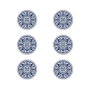 Summa Set de 6 Platos Llanos Giralda Azul 26 cm