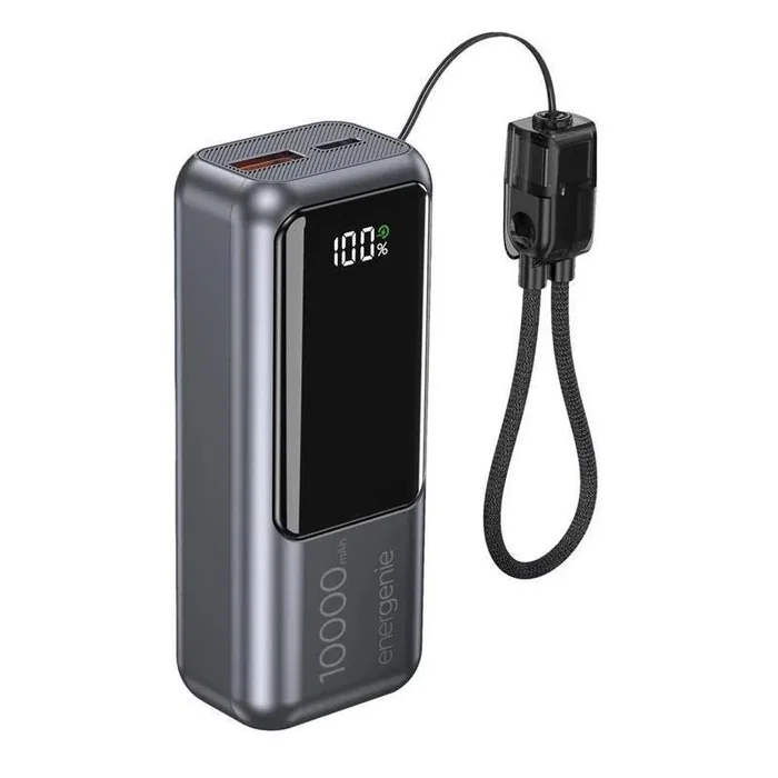 Gembird Power Bank 10000 mAh 20 W Compact Fast Charging con pantalla LCD Spacegrey Gembird Power Bank 10000 mAh 20 W Compact Fast Charging con pantalla LCD Spacegrey