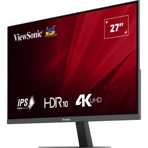 Viewsonic VA2708 - Monitor LED 27 Pulgadas 4K UHD (3840x2160), Panel IPS, HDR10, 60Hz, 4ms, HDMI, DisplayPort, VESA Compatible