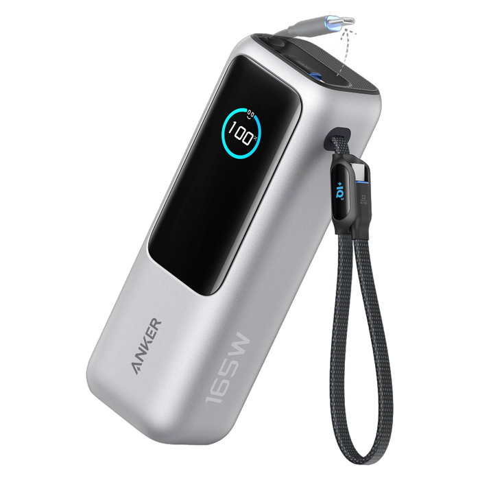 Anker A1695H41 Batería Externa 25000 mAh Plata, 165W, 2 Puertos (USB-A, USB-C), Carga Rápida Anker A1695H41 Batería Externa 25000 mAh Plata, 165W, 2 Puertos (USB-A, USB-C), Carga Rápida