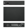 Intellinet 561402 Switch Gigabit Ethernet PoE+ de 8 puertos con 2 puertos de enlace ascendente RJ45 Gigabit