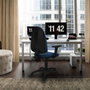 PIQUERAS Y CRESPO Silla de oficina Algarra con Brazos 2D y Mecanismo de Contacto Permanente en Negro