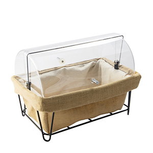 Abert Cesta Pan Rectangular con Campana para Buffet, 36x21x15 cm, Modelo Cesta, Material Tela Abert Cesta Pan Rectangular con Campana para Buffet, 36x21x15 cm, Modelo Cesta, Material Tela