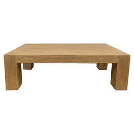 DKD Home Decor Mesa Centro Minimal bs1c25 140 x 70 x 42 cm Olmo Macizo