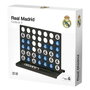 Falomir Juego Conecta 4 Real Madrid - Juego de Mesa Estratégico para 2 Jugadores, Edad 3 a 6 Años, en Español, Incluye Fichas Rojas y Blancas