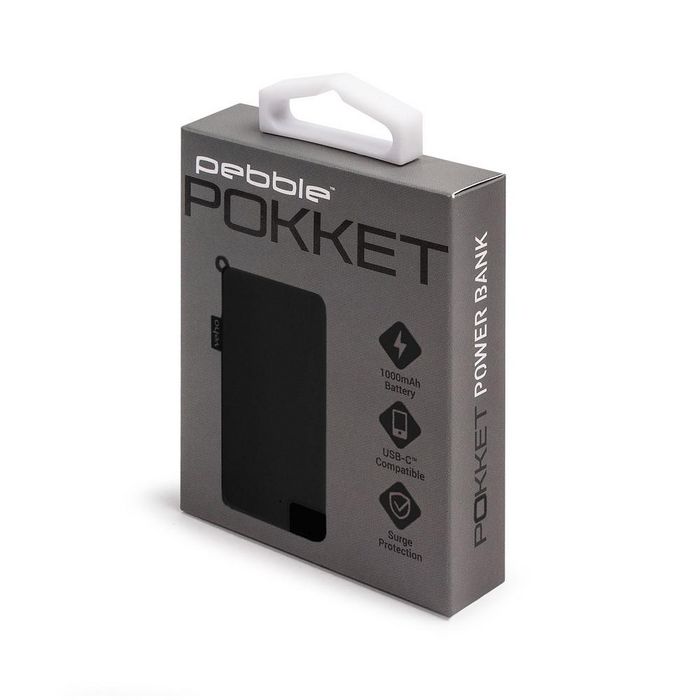 Veho Pebble Pokket 1000mAh micro size keyring Power Bank - Black Veho Pebble Pokket 1000mAh micro size keyring Power Bank - Black