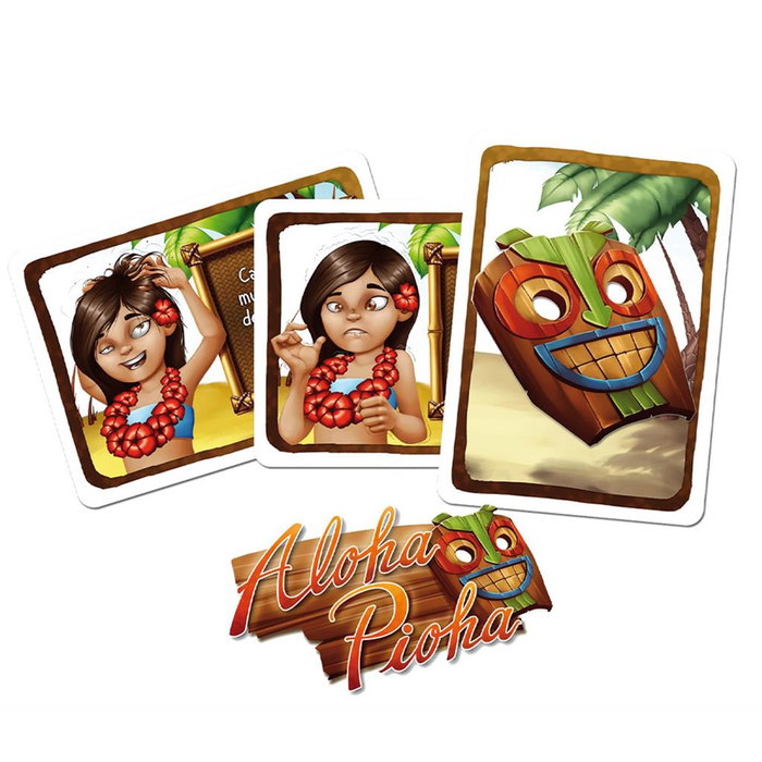 Ediciones Primigenio Aloha Pioha Juego de Mesa Familiar de Cartas | Edad 8+ | 2-4 Jugadores | Partidas 15 Min | EPAP0002 | Idioma Español