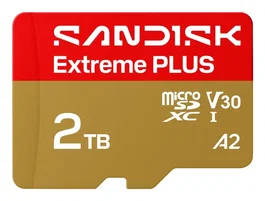 Sandisk Extreme Plus 2TB microSDXC UHS-I con adaptador