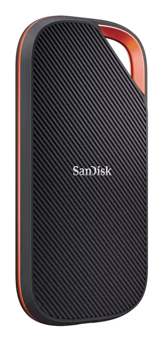 SanDisk Extreme Pro SSD Portátil Externo 2TB SDSSDE82-2T00-G25 Negro - USB-C, USB4 Gen 3x2, Thunderbolt 4, hasta 3800 MB/s, Resistente IP65