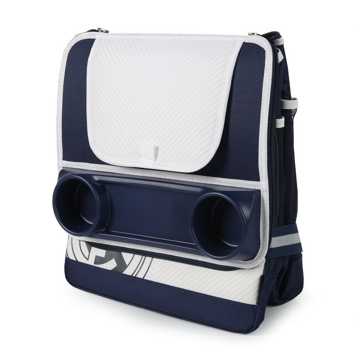 REAL MADRID Bolsa Porta Alimentos para Carrito con Ruedas, 34x27.9x35.1cm, Poliéster 600D